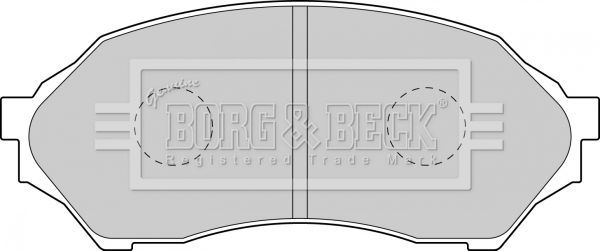 BORG & BECK Комплект тормозных колодок, дисковый тормоз BBP1663